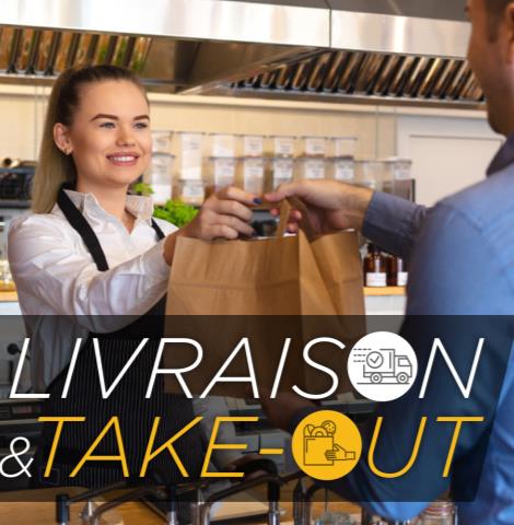 Repas gastronomiques pour emporter ou livrer 