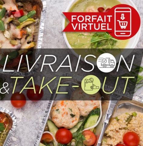 25$ repas à emporter - forfait virtuel